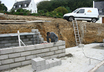 Réalisation des fondations à Foissy-les-Vezelay